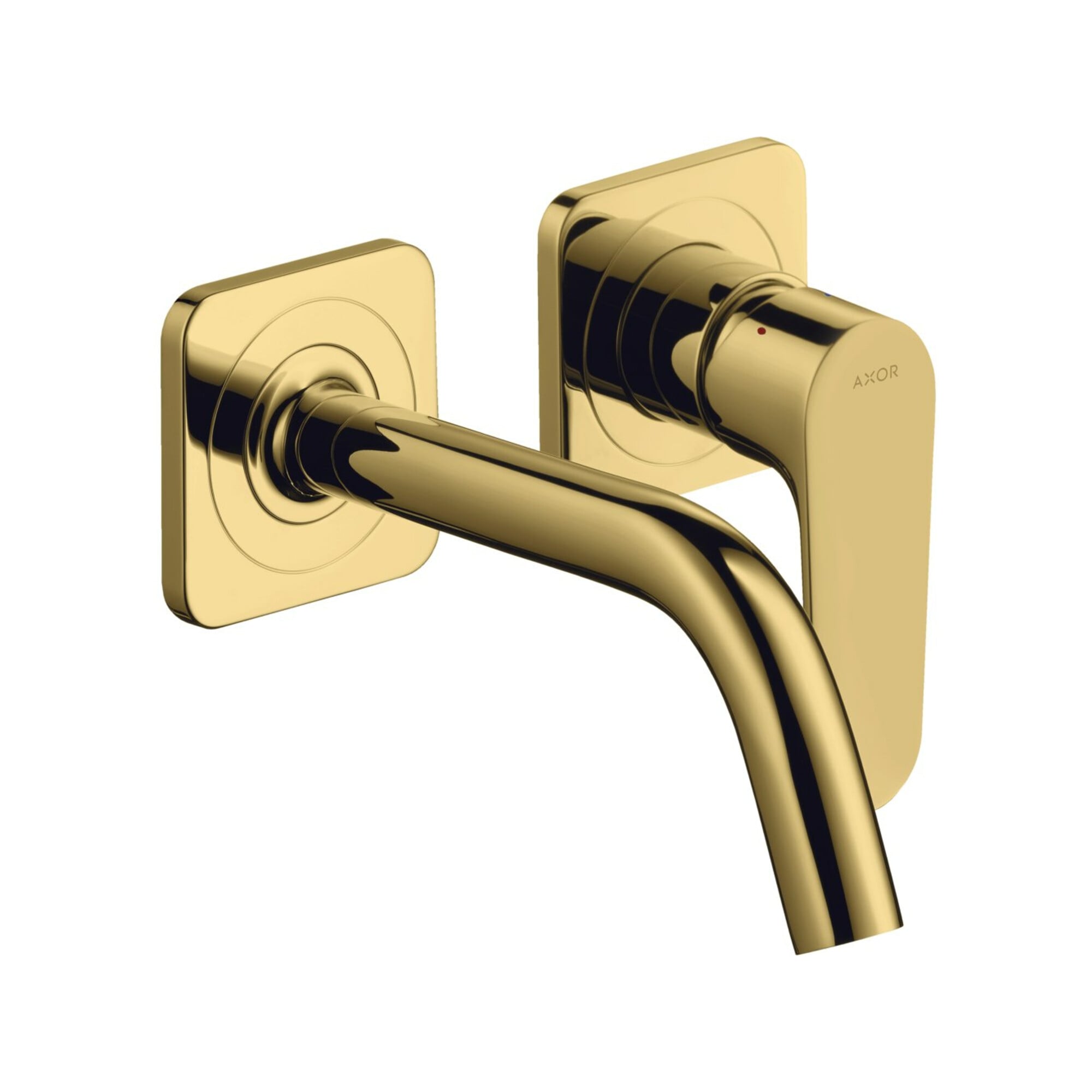 hansgrohe Fertigset Axor Citterio M UP-Waschtisch-Einhebelmischer, A 167mm, m Ros, pol. gol opt