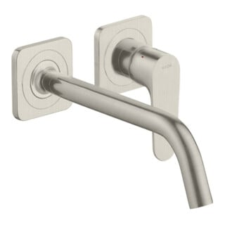 hansgrohe Fertigset Axor Citterio M UP-Waschtisch-Einhebelmischer, A 227mm, m Ros, Edelstahl-Optik