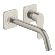 hansgrohe Fertigset Axor Citterio M UP-Waschtisch-Einhebelmischer, A 227mm, m Ros, Edelstahl-Optik