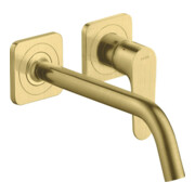 hansgrohe Fertigset Axor Citterio M UP-Waschtisch-Einhebelmischer, A 227mm, m Roset., brush. br