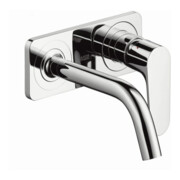 hansgrohe Fertigset Axor Citterio M UP-Waschtisch-Einhebelmischer, Ausl. 167mm, m Platte, chrom