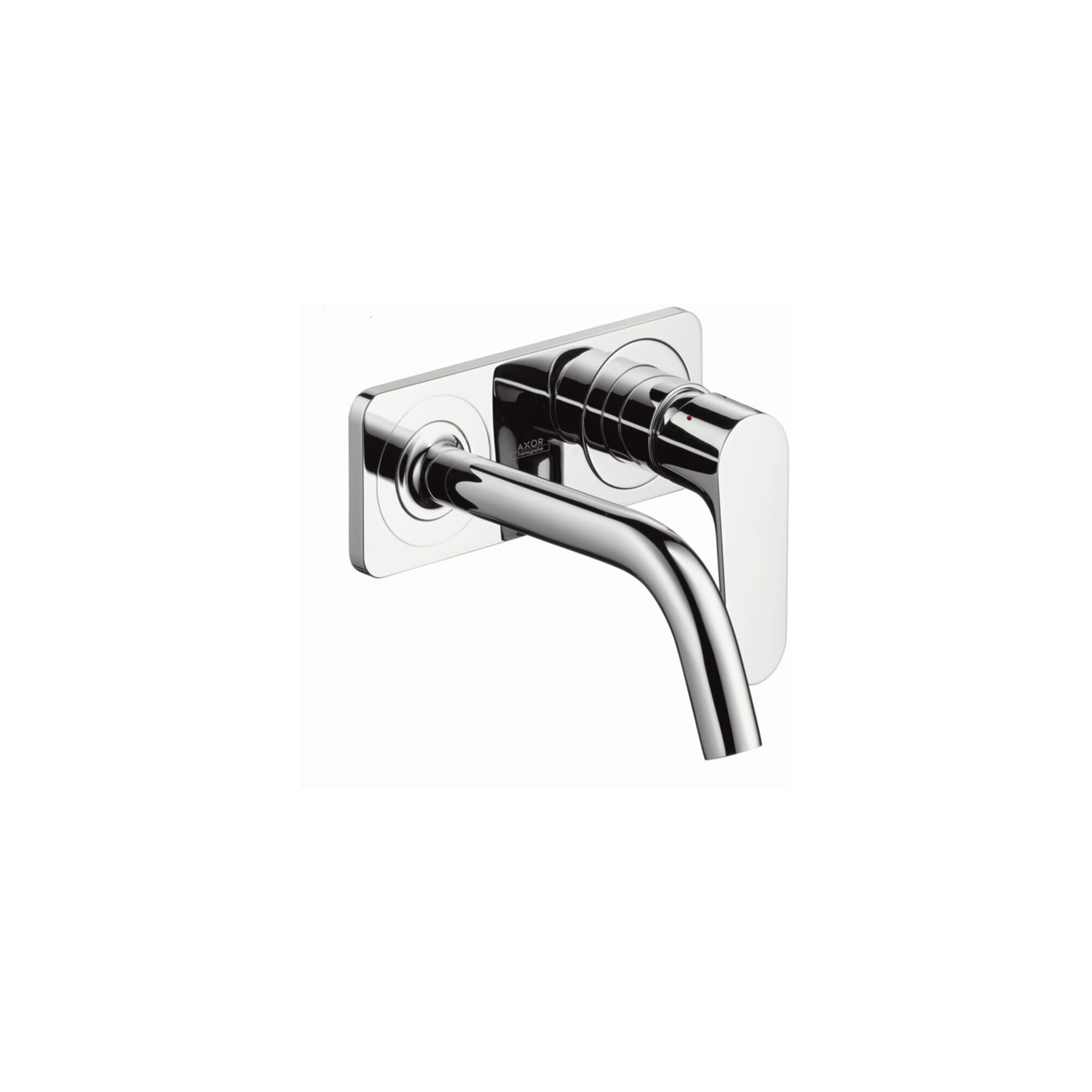 hansgrohe Fertigset Axor Citterio M UP-Waschtisch-Einhebelmischer, Ausl. 167mm, m Platte, chrom