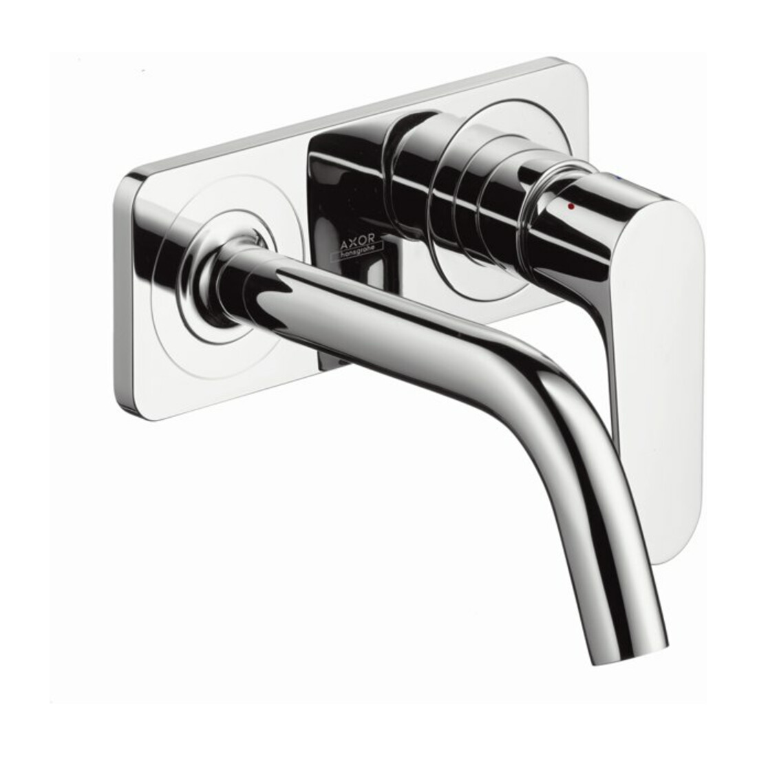 hansgrohe Fertigset Axor Citterio M UP-Waschtisch-Einhebelmischer, Ausl. 167mm, m Platte, chrom