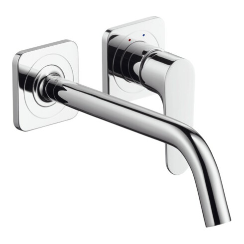 hansgrohe Fertigset Axor Citterio M UP-Waschtisch-Einhebelmischer, Ausl. 227mm, m Roset., chrom