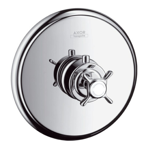 hansgrohe Fertigset Axor Montreux HF UP-Thermostat, mit Kreuzgriff, chrom