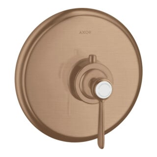 hansgrohe Fertigset Axor Montreux HF UP-THM, mit Hebelgriff, brushed red gold