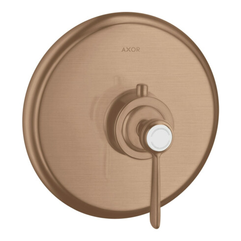 hansgrohe Fertigset Axor Montreux HF UP-THM, mit Hebelgriff, brushed red gold
