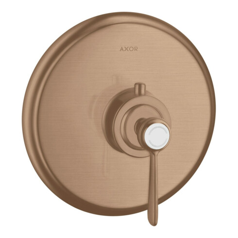 hansgrohe Fertigset Axor Montreux HF UP-THM, mit Hebelgriff, brushed red gold