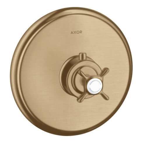 hansgrohe Fertigset Axor Montreux HF UP-THM, mit Kreuzgriff, brushed bronze