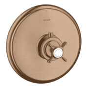hansgrohe Fertigset Axor Montreux HF UP-THM, mit Kreuzgriff, brushed red gold