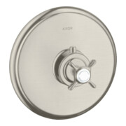 hansgrohe Fertigset Axor Montreux HF UP-THM, mit Kreuzgriff, Edelstahl-Optik