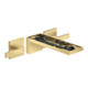 hansgrohe Fertigset Axor MyEdition 3-Loch-Waschtischarmatur, Wd, o. Pl., brush. gol opt-1