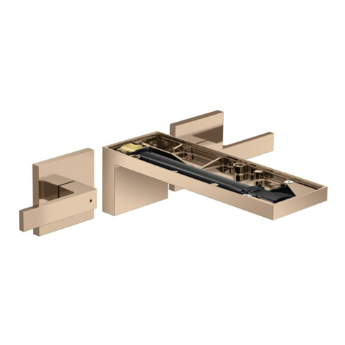 hansgrohe Fertigset Axor MyEdition 3-Loch-Waschtischarmatur, Wd, o. Pl., pol. r gol