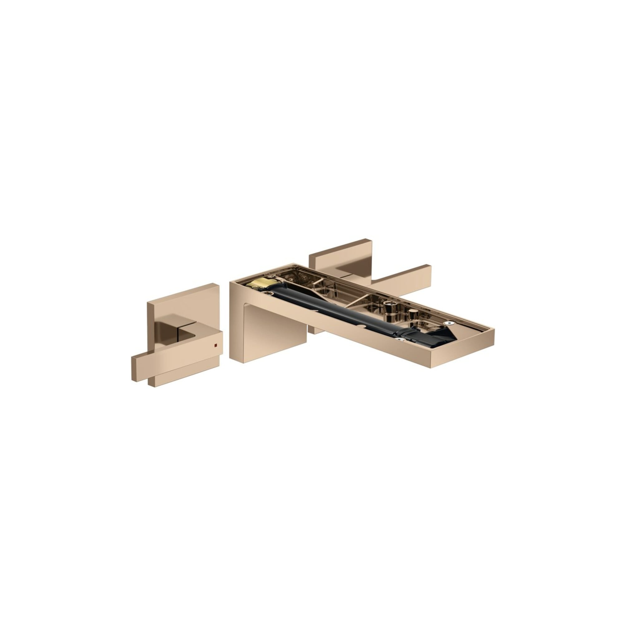 hansgrohe Fertigset Axor MyEdition 3-Loch-Waschtischarmatur, Wd, o. Pl., pol. r gol