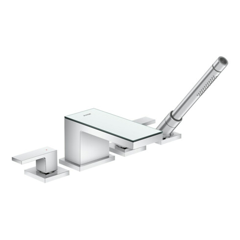 hansgrohe Fertigset Axor MyEdition 4-L-BW-Rand-Arm., m Pl., chrom/Sp.-Glas
