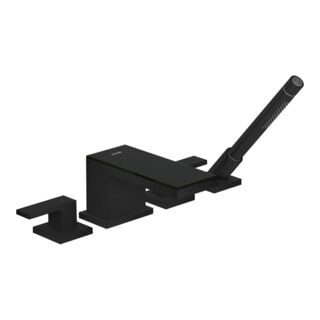 hansgrohe Fertigset Axor MyEdition 4-L-BW-Rand-Arm., m Pl., mschwarz/SwGlas