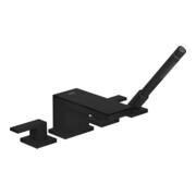 hansgrohe Fertigset Axor MyEdition 4-L-BW-Rand-Arm., m Pl., mschwarz/SwGlas