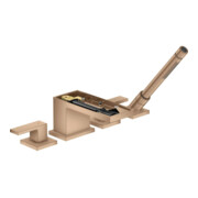 hansgrohe Fertigset Axor MyEdition 4-L-BW-Rand-Arm., o. Pl., brush. r gold