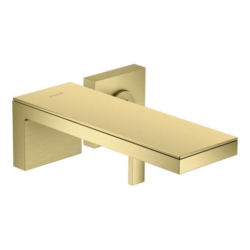 hansgrohe Fertigset Axor MyEdition UP-Waschtisch-Einhebelmischer, A 221mm, o. Pl., brush. br