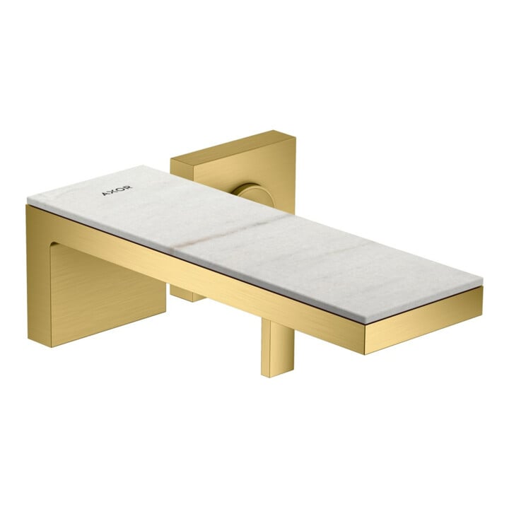 hansgrohe Fertigset Axor MyEdition UP-Waschtisch-Einhebelmischer, A 221mm, o Pl, brush. gol opt
