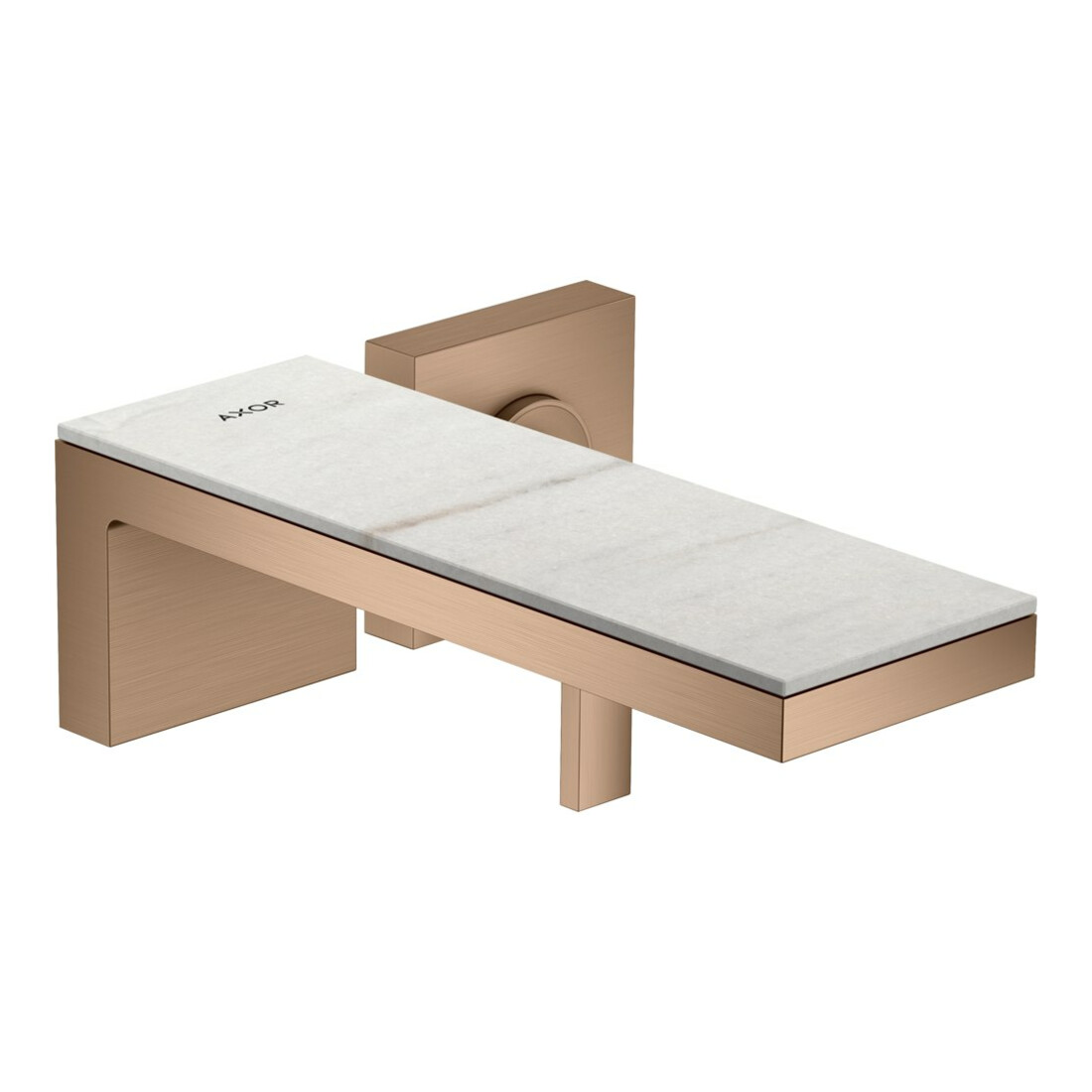hansgrohe Fertigset Axor MyEdition UP-Waschtisch-Einhebelmischer, A 221mm, o. Pl., brush. r gol