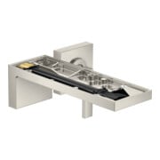 hansgrohe Fertigset Axor MyEdition UP-Waschtisch-Einhebelmischer, A 221mm, o Pl., Edelstahl-Optik