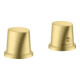 hansgrohe Fertigset Axor Starck Organic 2-L-BW-Rand-Arm., m Thermostat, brush. brass-1