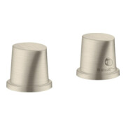 hansgrohe Fertigset Axor Starck Organic 2-L-BW-Rand-Arm., m Thermostat, brush. ni.