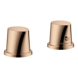 hansgrohe Fertigset Axor Starck Organic 2-L-BW-Rand-Arm., m Thermostat, pol. r gold