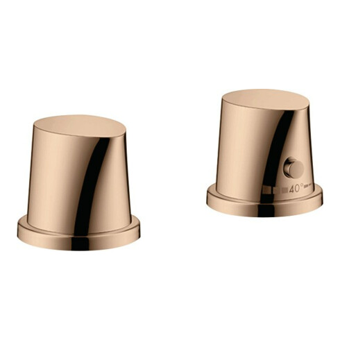 hansgrohe Fertigset Axor Starck Organic 2-L-BW-Rand-Arm., m Thermostat, pol. r gold