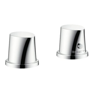 hansgrohe Fertigset Axor Starck Organic 2-L-BW-Rand-Arm., mit Thermostat, chrom