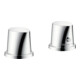 hansgrohe Fertigset Axor Starck Organic 2-L-BW-Rand-Arm., mit Thermostat, chrom-1