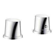 hansgrohe Fertigset Axor Starck Organic 2-L-BW-Rand-Arm., mit Thermostat, chrom
