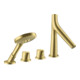 hansgrohe Fertigset Axor Starck Organic 4-L-BW-Rand-Arm., m Thermostat, brush. brass-1