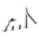 hansgrohe Fertigset Axor Starck Organic 4-L-BW-Rand-Arm., mit Thermostat, chrom-1