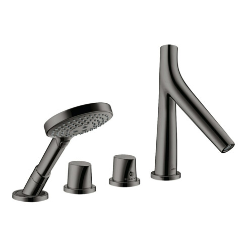 hansgrohe Fertigset Axor Starck Organic 4-L-Fliese-Ar, m Thermostat, pol. bla vc