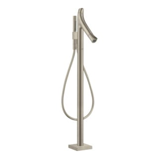 hansgrohe Fertigset Axor Starck Organic Badewannenthermostat, A 175mm, bodensteh., brush. ni.