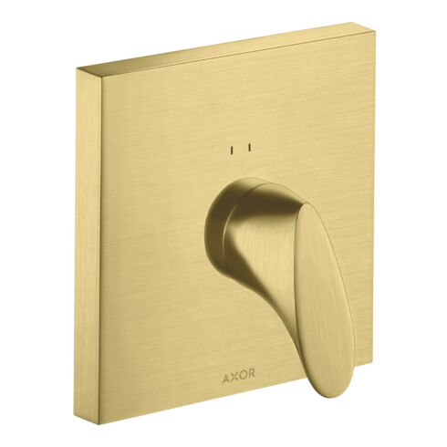 hansgrohe Fertigset Axor Starck Organic UP-Brause-Einhebelmischer, brushed brass