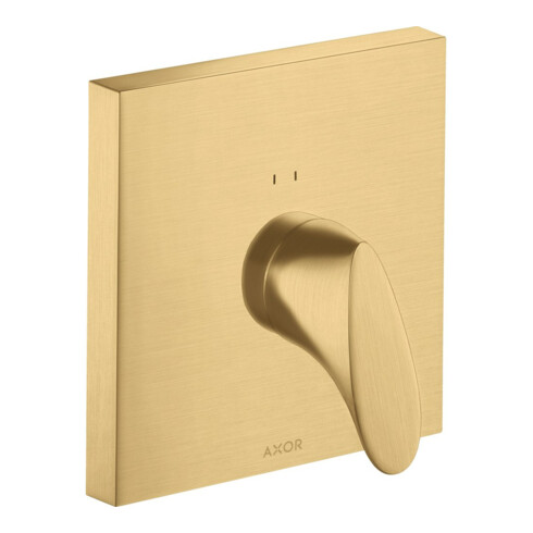 hansgrohe Fertigset Axor Starck Organic UP-Brause-Einhebelmischer, brushed gold optic