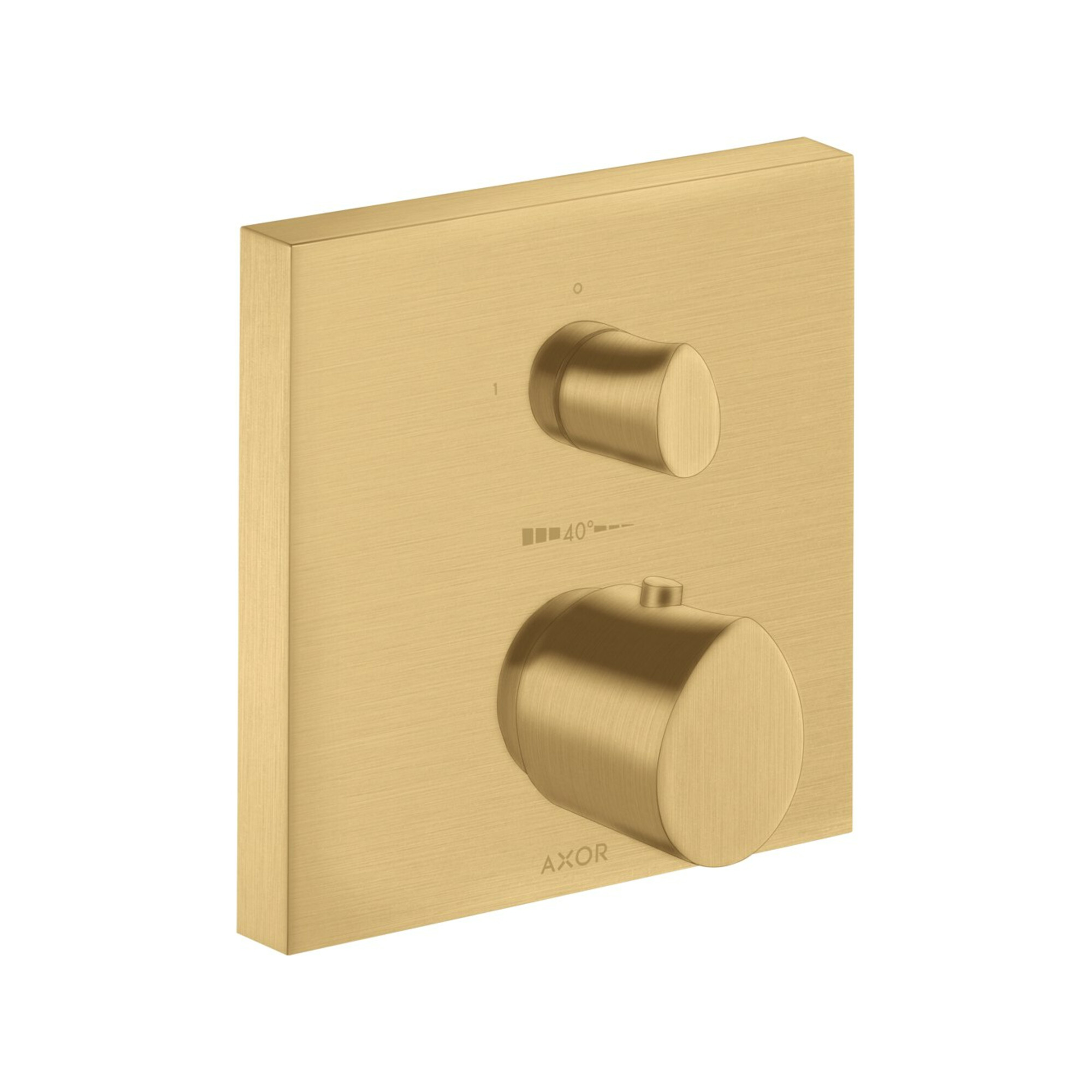 hansgrohe Fertigset Axor Starck Organic UP-THM, m Absperrventil, brush. gold optic