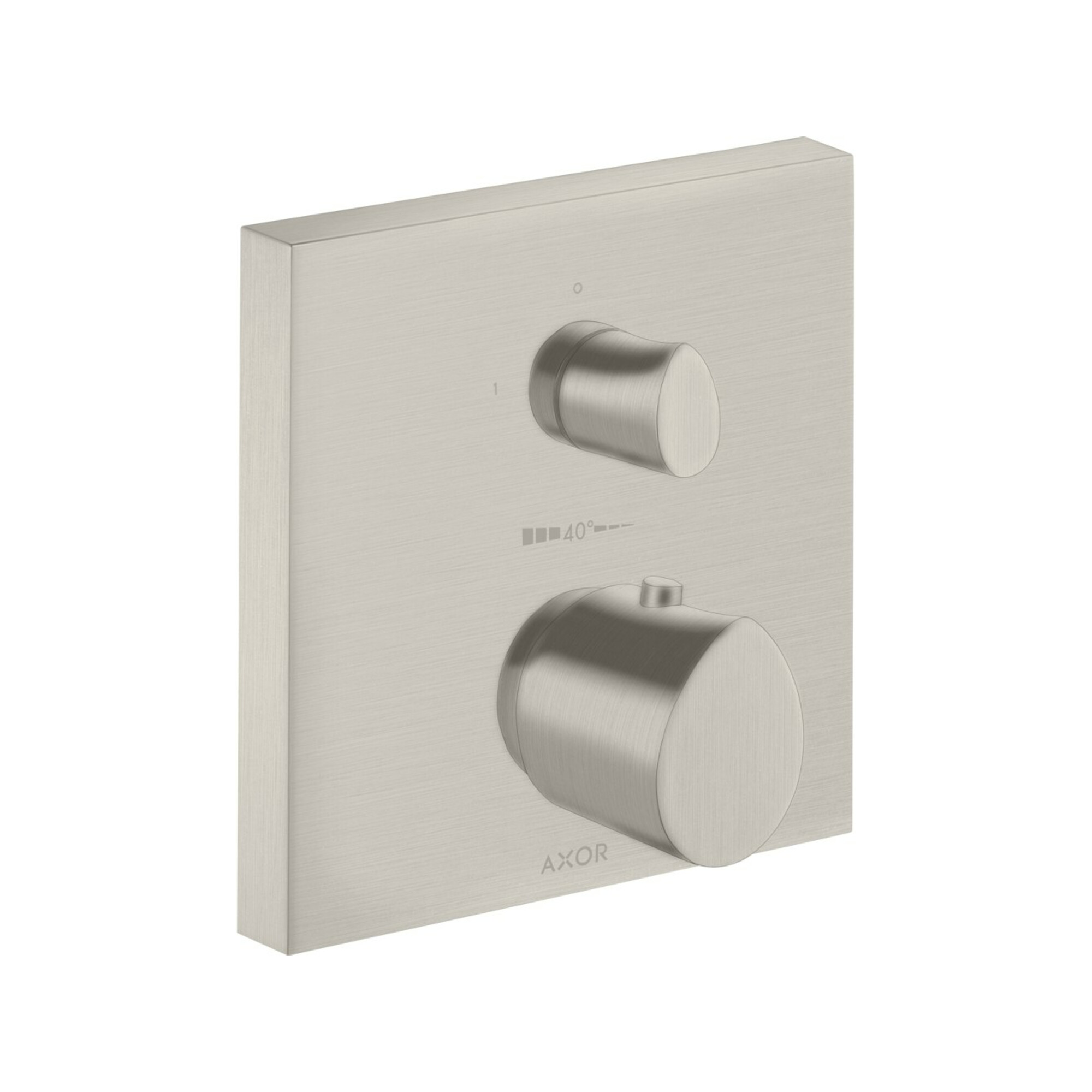 hansgrohe Fertigset Axor Starck Organic UP-THM, m Absperrventil, Edelstahl-Optik