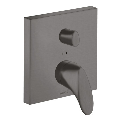 hansgrohe Fertigset Axor Starck Organic UP-Wannen-Einhebelmischer, brushed black chrome
