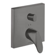 hansgrohe Fertigset Axor Starck Organic UP-Wannen-Einhebelmischer, brushed black chrome