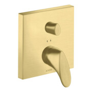 hansgrohe Fertigset Axor Starck Organic UP-Wannen-Einhebelmischer, brushed brass