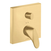 hansgrohe Fertigset Axor Starck Organic UP-Wannen-Einhebelmischer, brushed gold optic