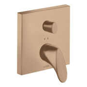 hansgrohe Fertigset Axor Starck Organic UP-Wannen-Einhebelmischer, brushed red gold