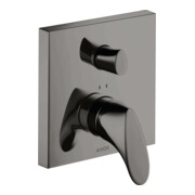 hansgrohe Fertigset Axor Starck Organic UP-Wannen-Einhebelmischer, polished black chrome