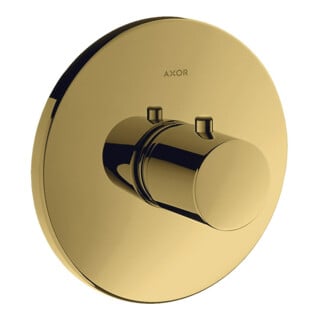 hansgrohe Fertigset Axor Uno Highflow UP-Thermostat, polished gold optic