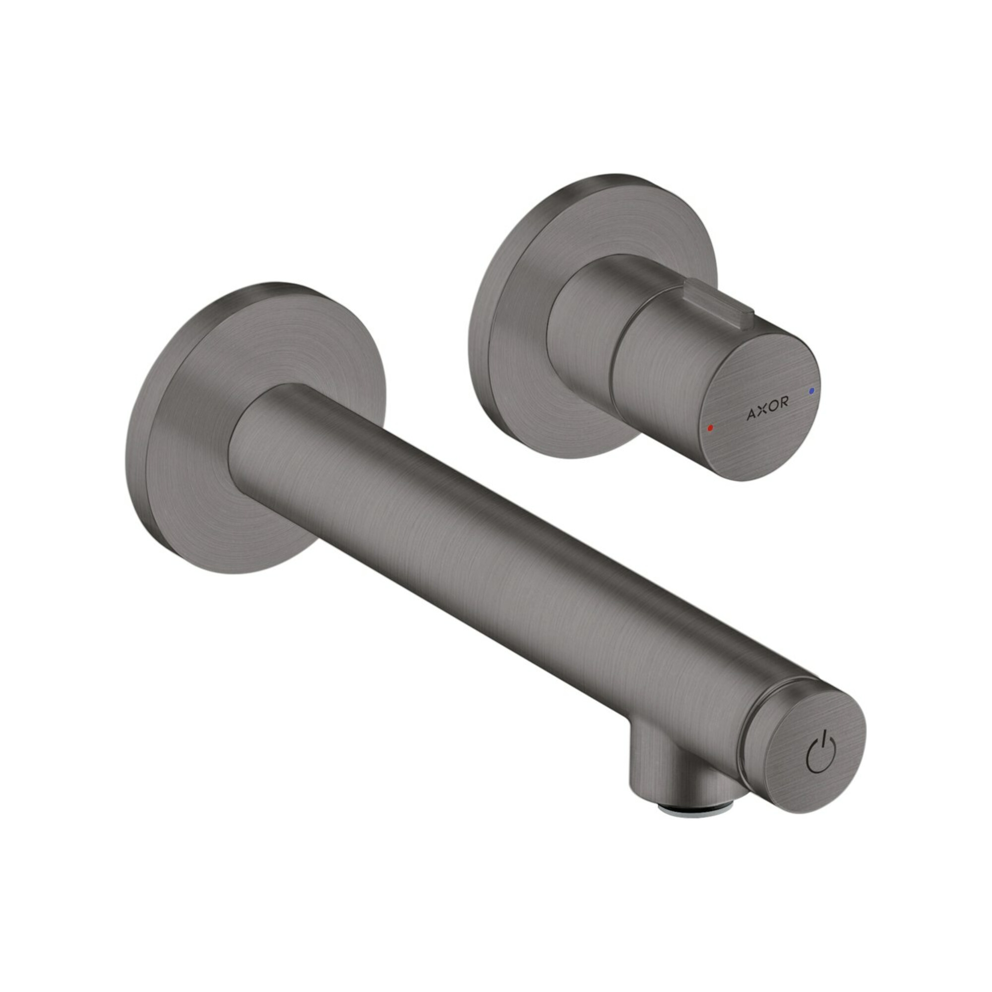 hansgrohe Fertigset Axor Uno Select UP-Waschtisch-Einhebelmischer, m Ausl. 158mm, brush. bla vc