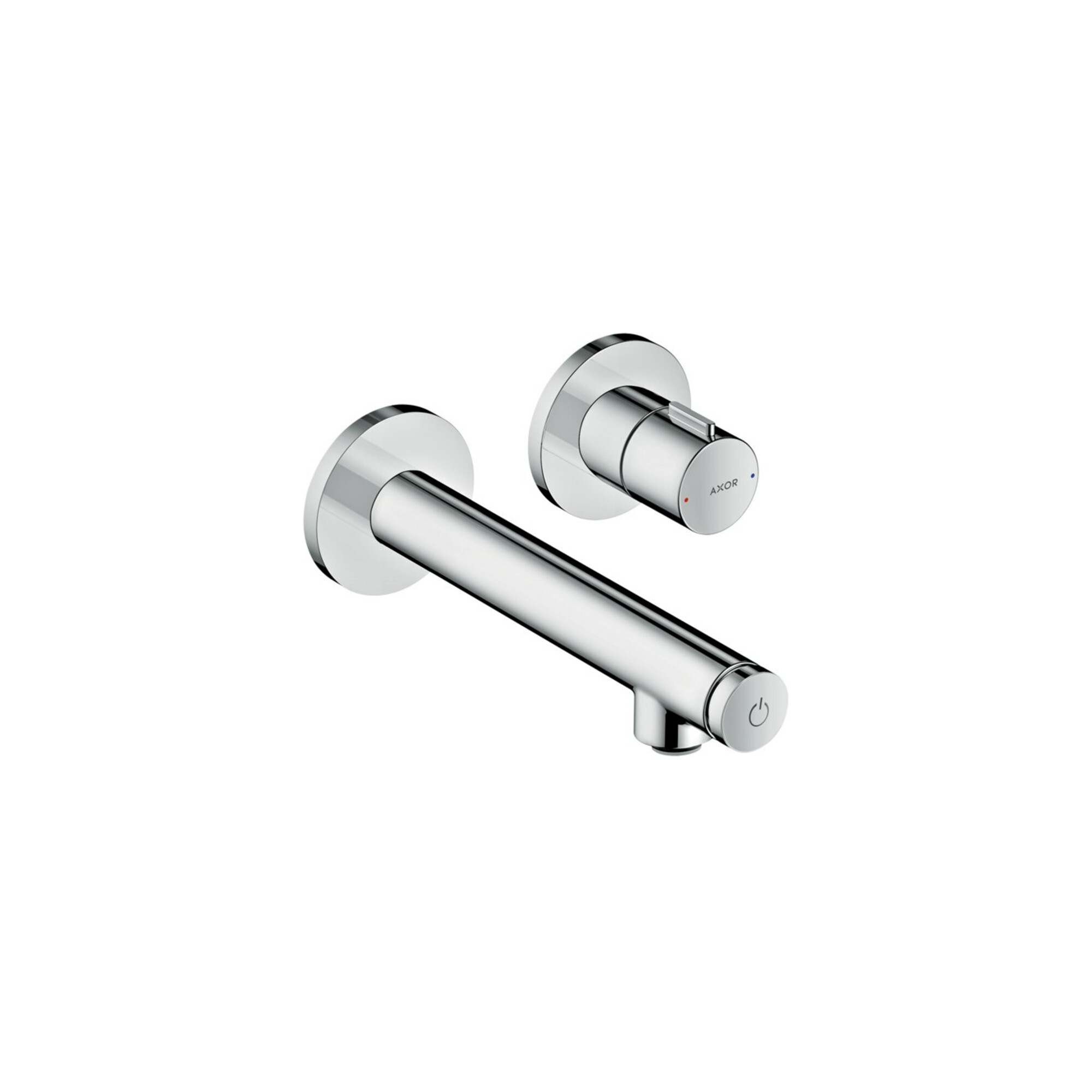 hansgrohe Fertigset Axor Uno Select UP-Waschtisch-Einhebelmischer, m Ausl. 158mm, brushed nickel